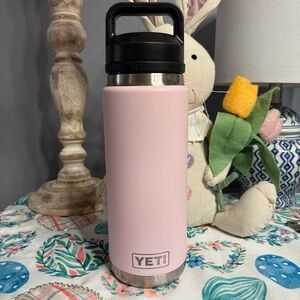 YETI Pink Stainless Steel Rambler Water Bottle